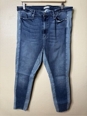 Good American Good Waist Jeans Women’s 18 Blue Skinny Stretch Denim Side Stripe